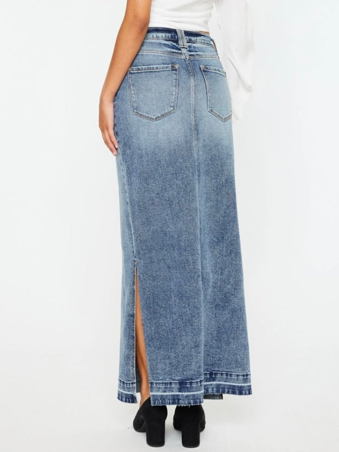 Miami Maxi Denim Skirt