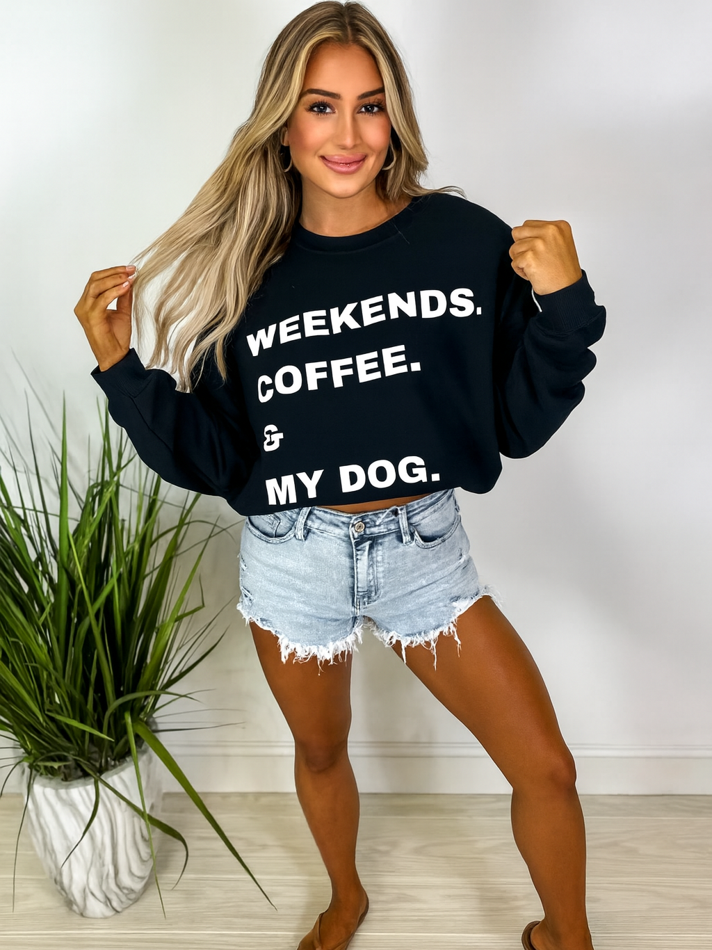 Weekends Coffee Dogs Sweatshirt