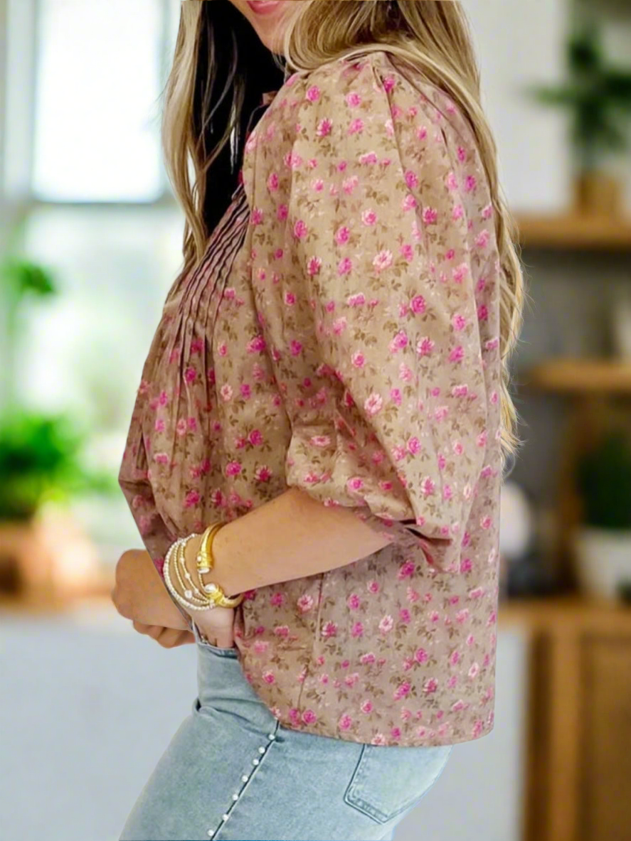 Tea Rose Tapestry Blouse