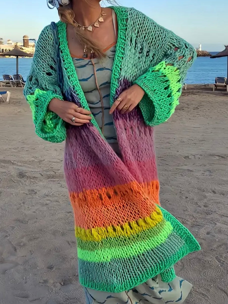 Boho Glow Knit Cardigan