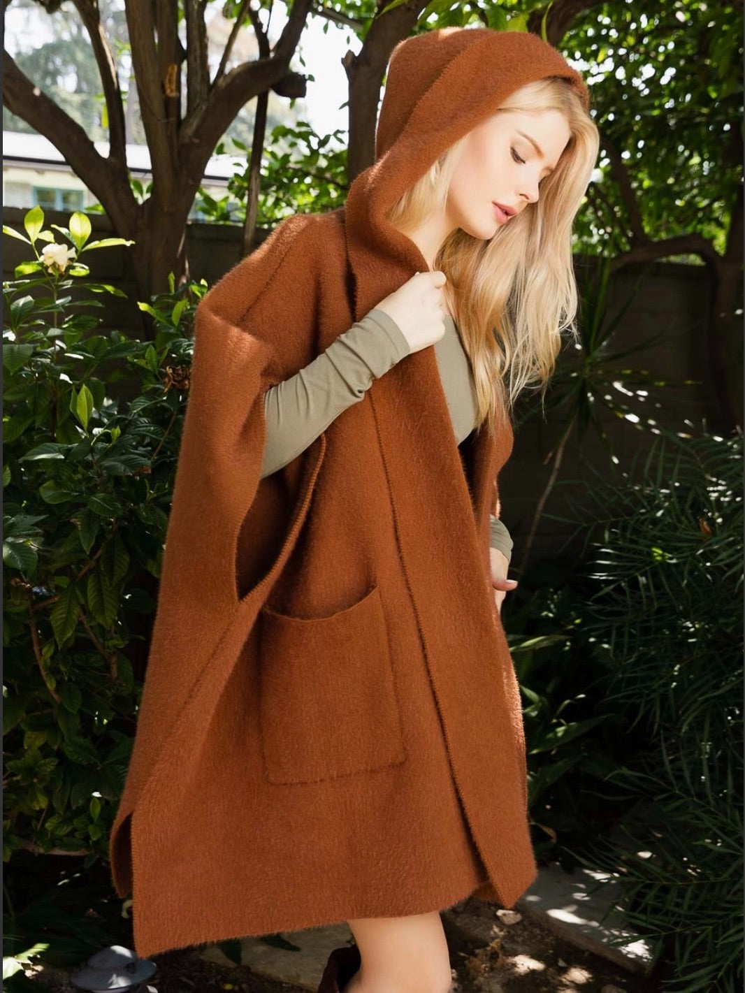 Boho Breeze Hooded Ruana