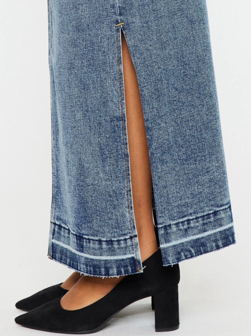 Miami Maxi Denim Skirt