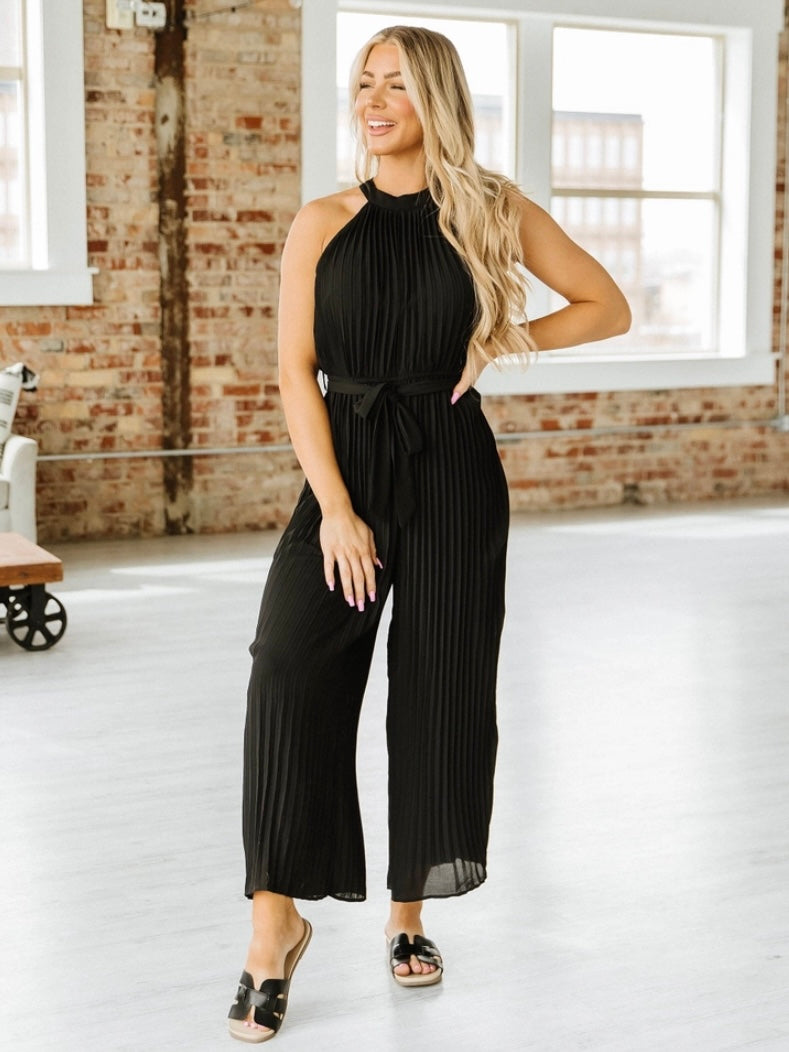 Pretty Please Pleated Jumpsuit