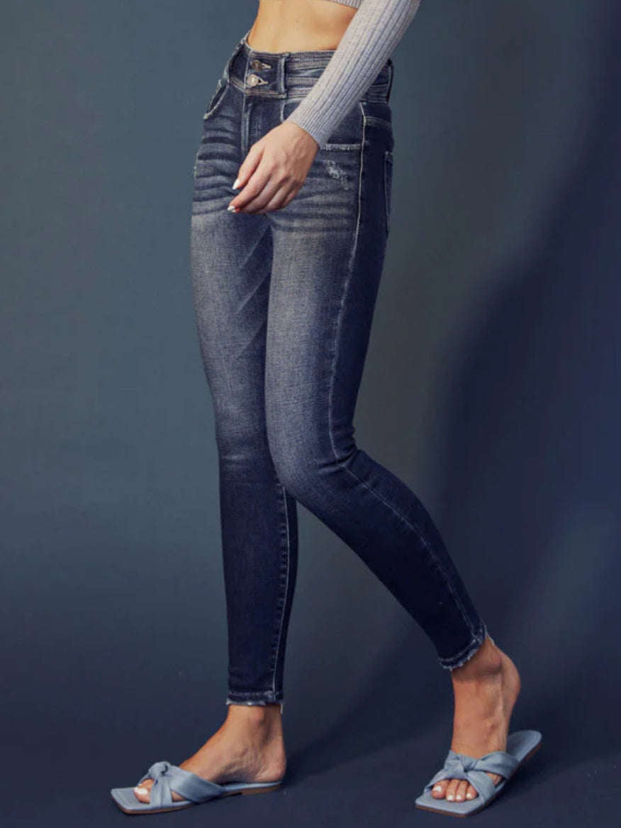 Valerie Double Button Skinny Kancan Jean
