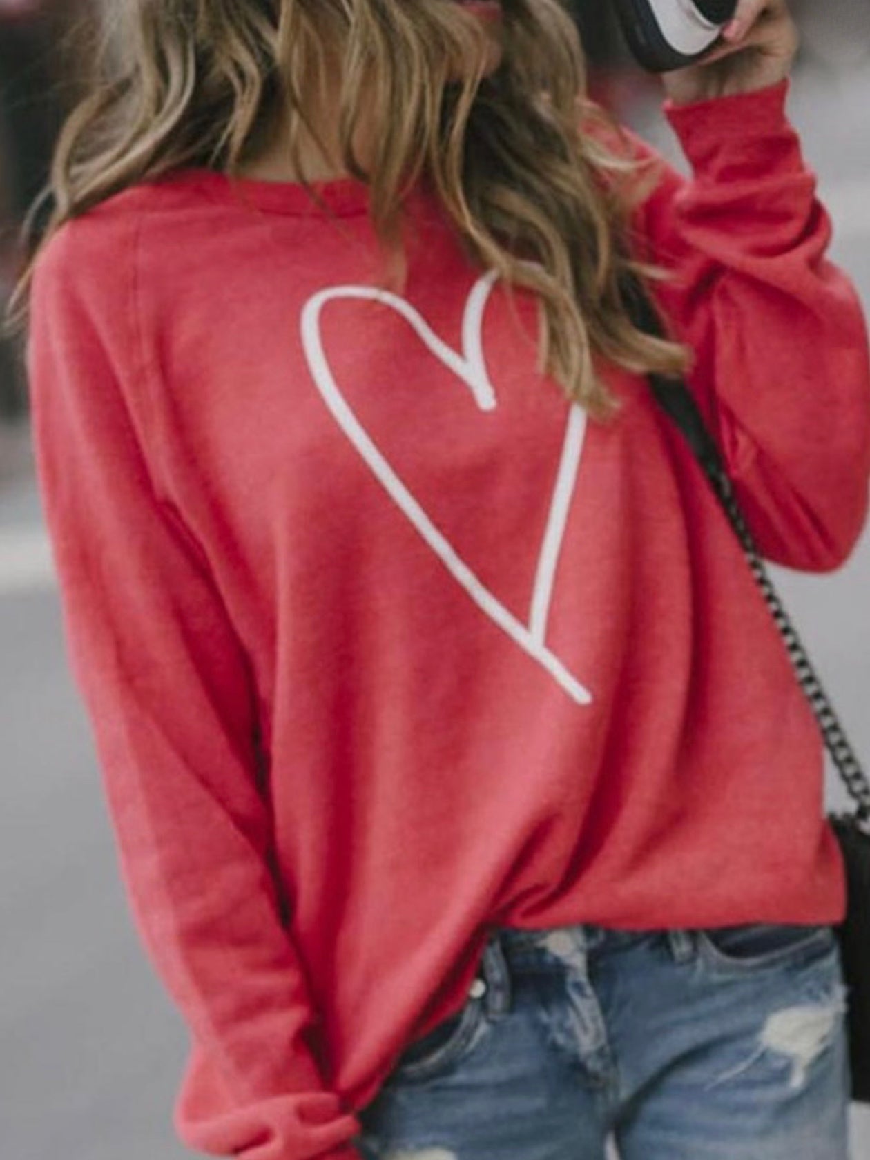 Red Heart Sweatshirt