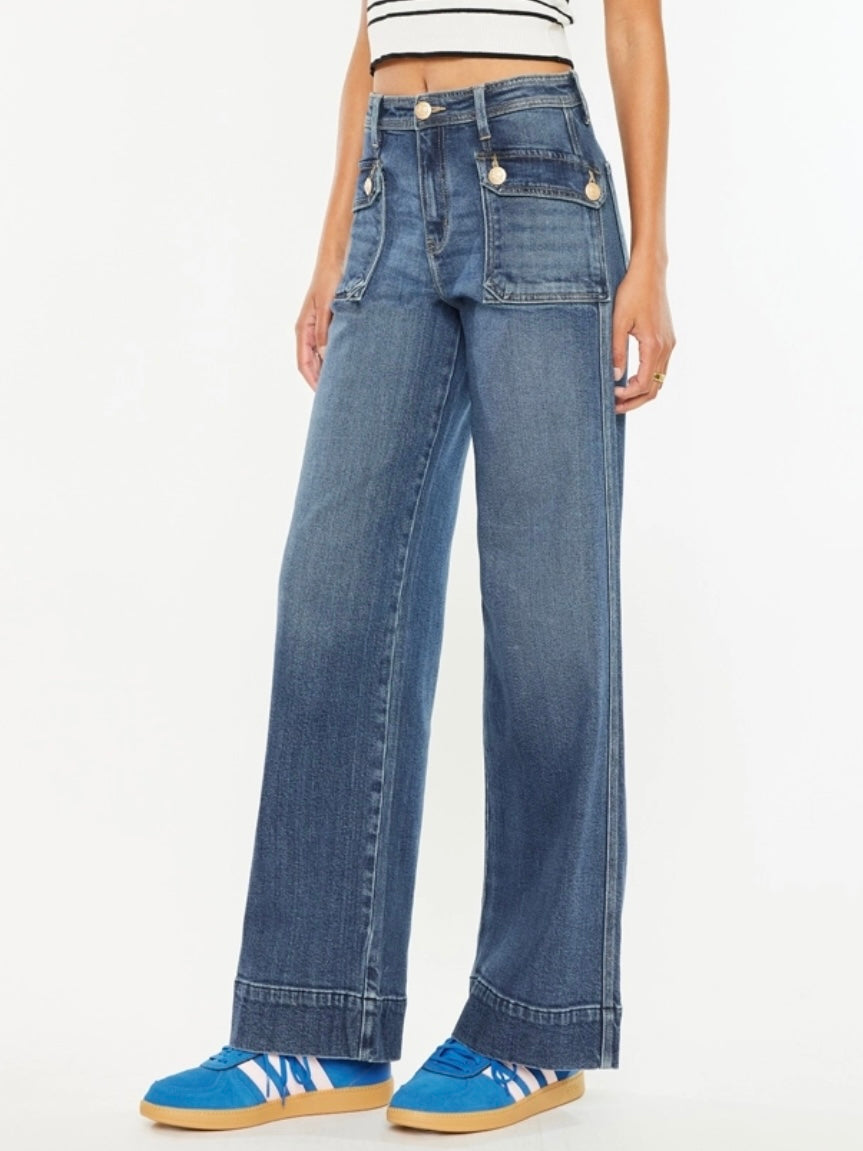 Full Utility Wide Leg Jeans