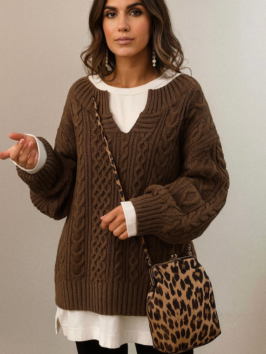 Chalet Sweater {brown}
