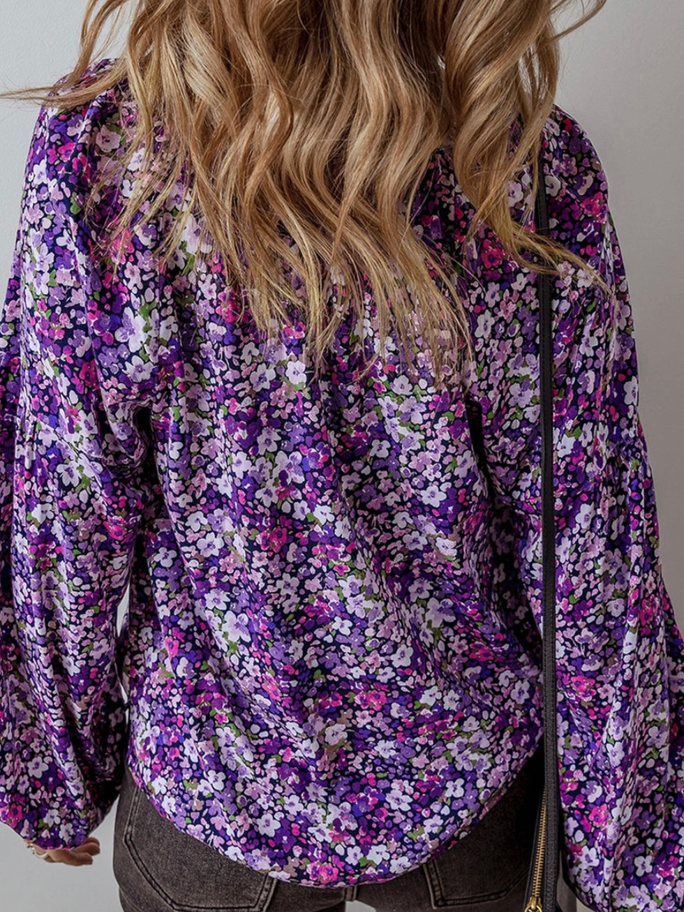 Violets in Bloom Top