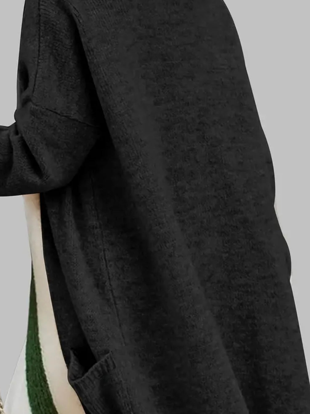 Longline Colour Block Cardigan