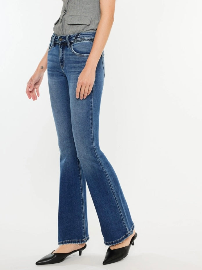 Melina Mid Rise Flare Jeans