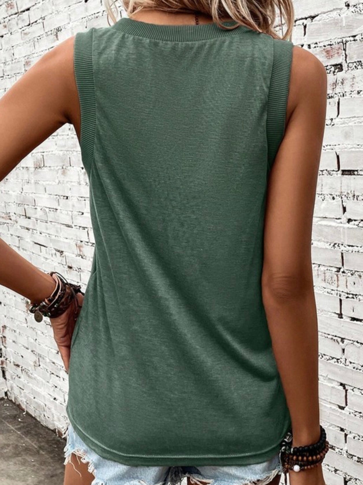 The V Neck Tank Top