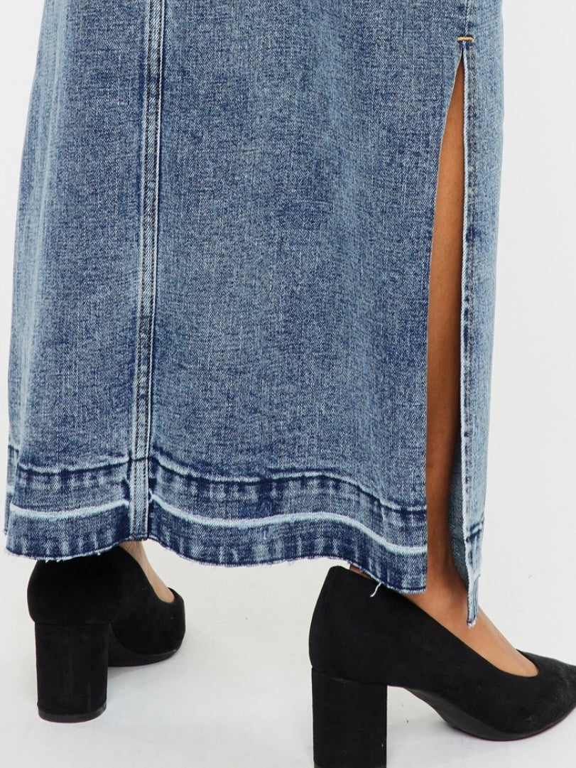 Miami Maxi Denim Skirt