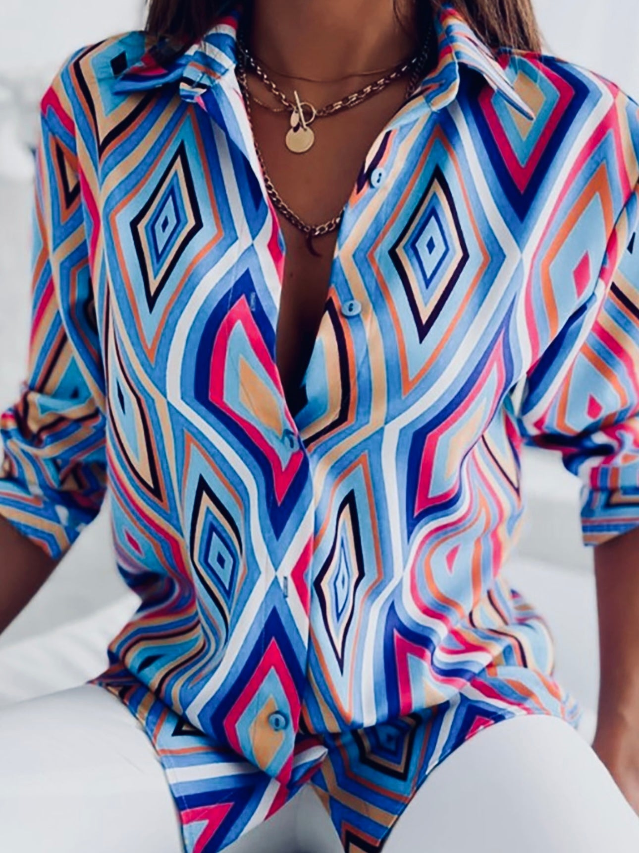 Diamond Abstract Blouse