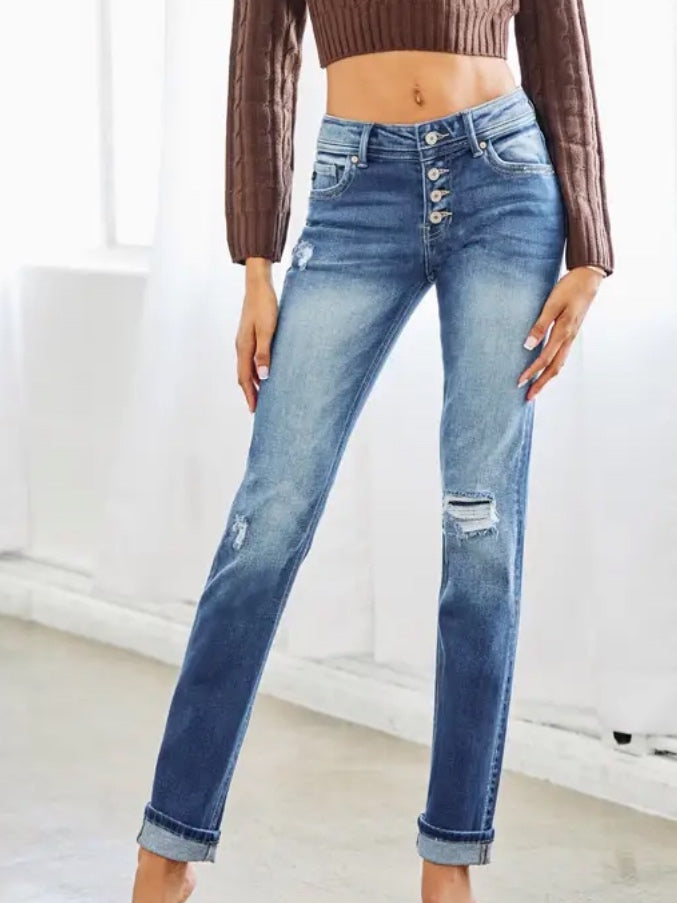 Kancan Straight Leg Jeans
