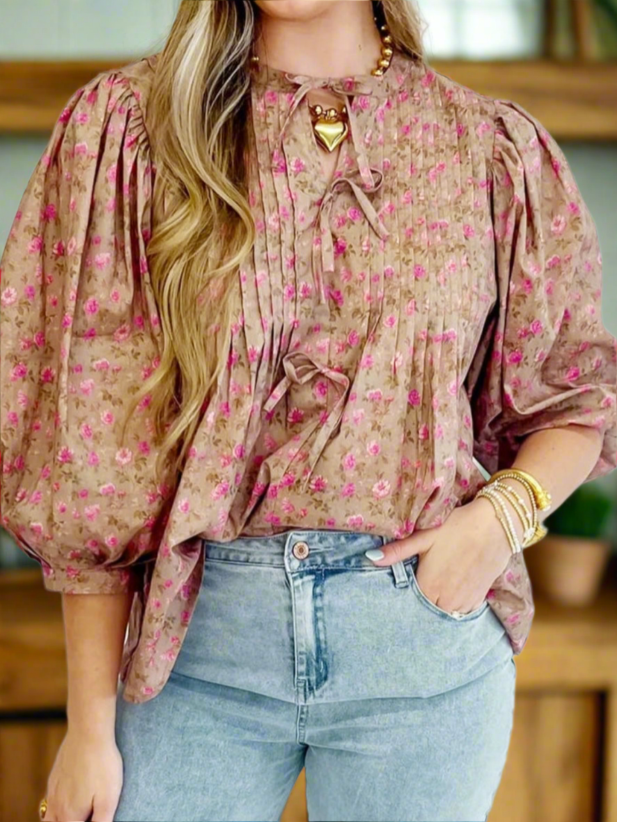 Tea Rose Tapestry Blouse