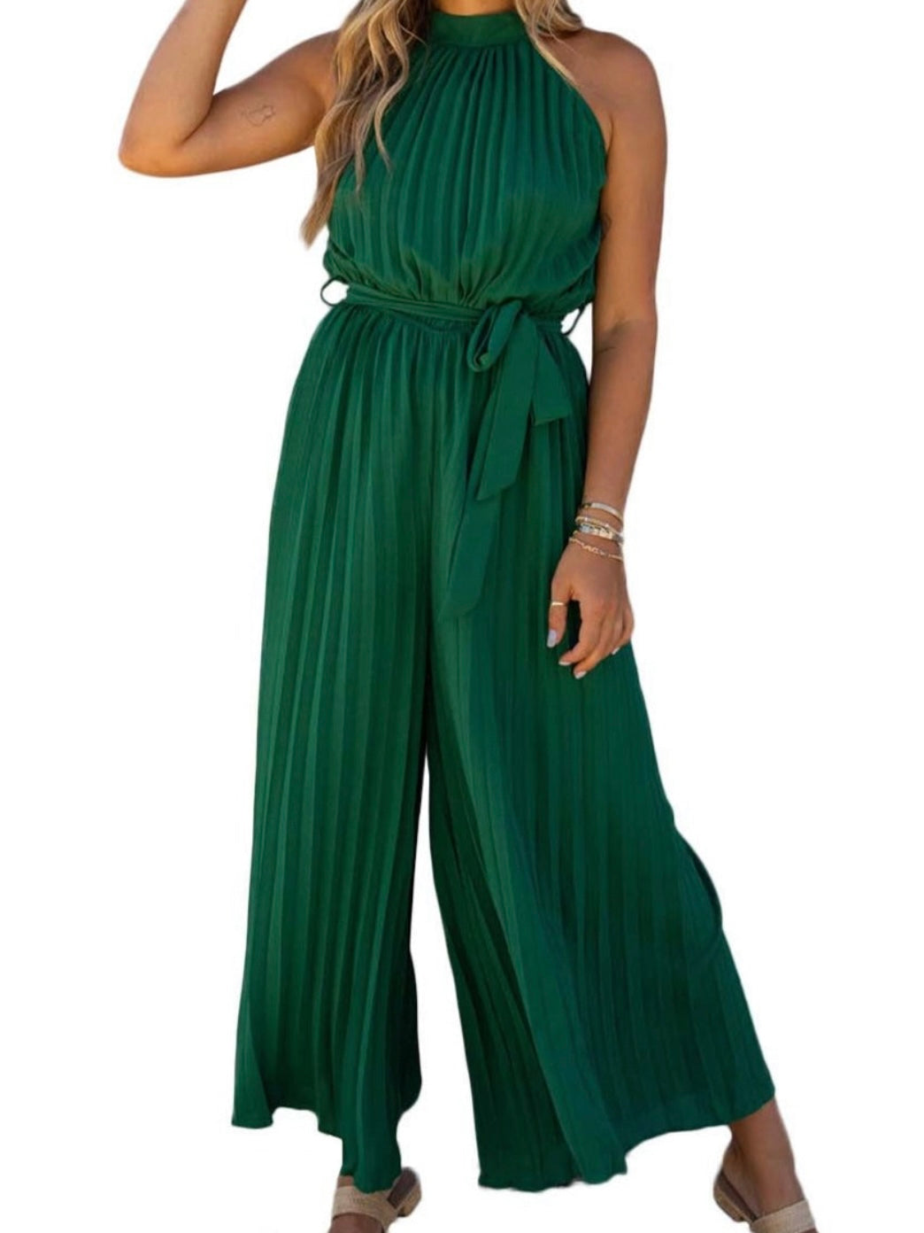 Pretty Please Pleated Jumpsuit