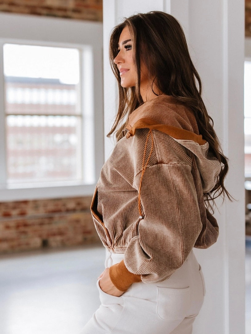 Amber Cord Hoodie