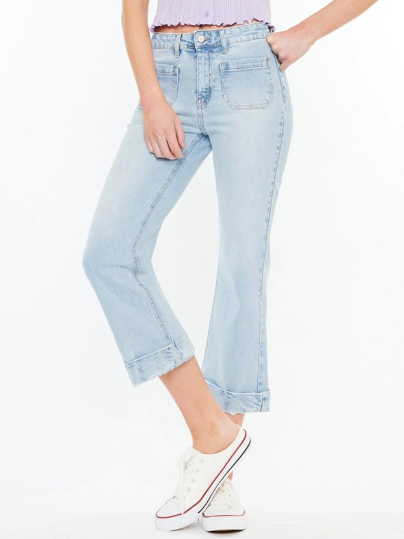 Double Pocket Crop Kancan Jeans