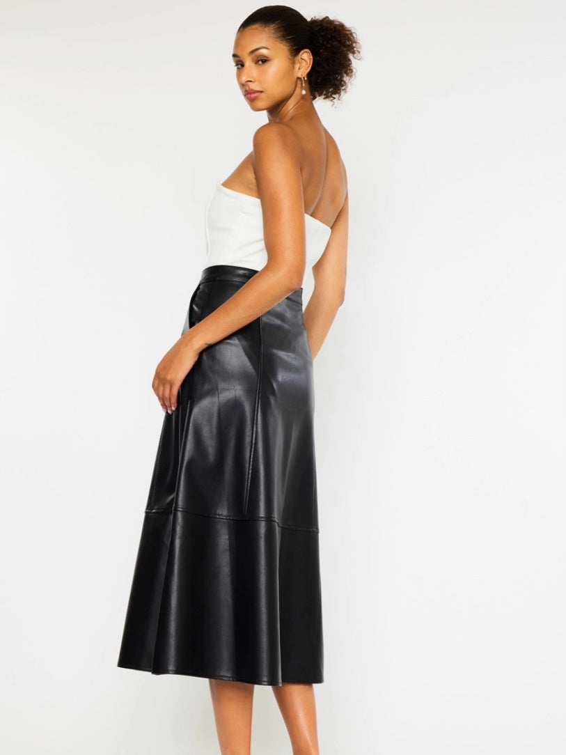 Charlie Faux Leather Skirt